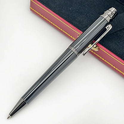 YAMALANG Classic Matte Metal Barrel Roller Ball Pen Ballpoint dengan Tulisan Nombor Siri Alat Tulis CT Licin 