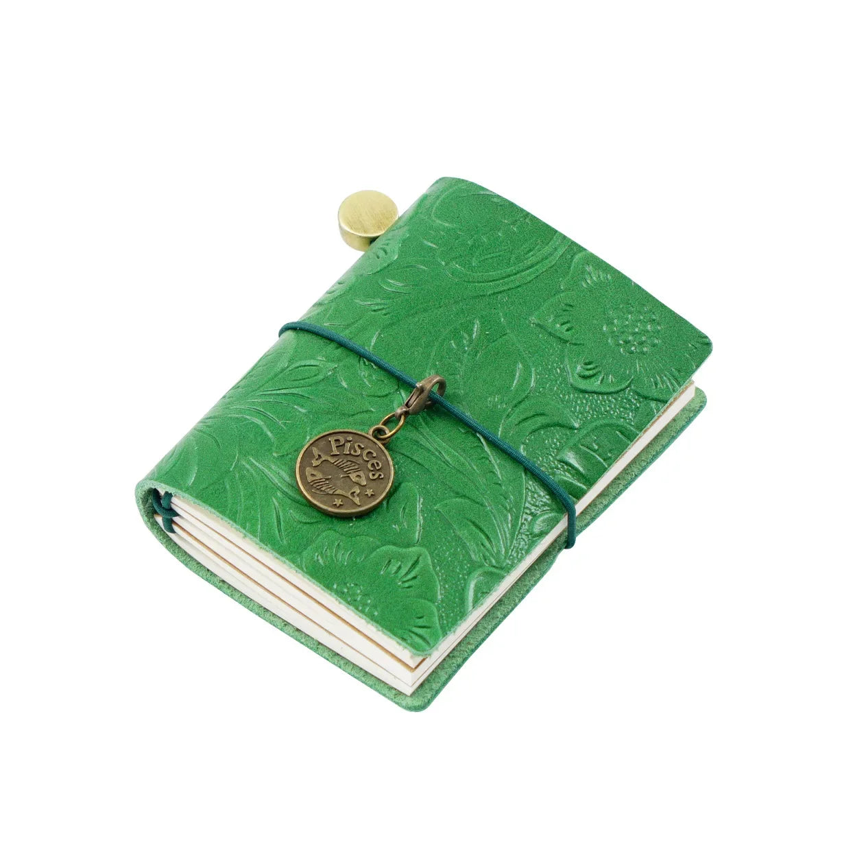 128 Page Vintage Notebook Mini Loose-leaf Notebook Leather Pocket Planner Notebooks for Students Diary Stationery