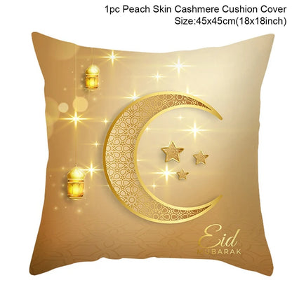 Sarung Kusyen Eid Mubarak Ramadan MUBARAK Sarung Bantal Eid Mubarak Hiasan Pesta Muslim Islam Hadiah Islamik Eid Al Adha 