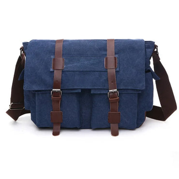 Men Business Messenger Bags For Men Shoulder Bag vintage Canvas Crossbody Pack Retro Casual Office Travel Bag