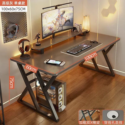 Meja Komputer Desktop Meja Pejabat Meja Isi Rumah Ringkas Meja Permainan Moden dan Set Kerusi Bilik Tidur Meja Kerja Perabot Pejabat 