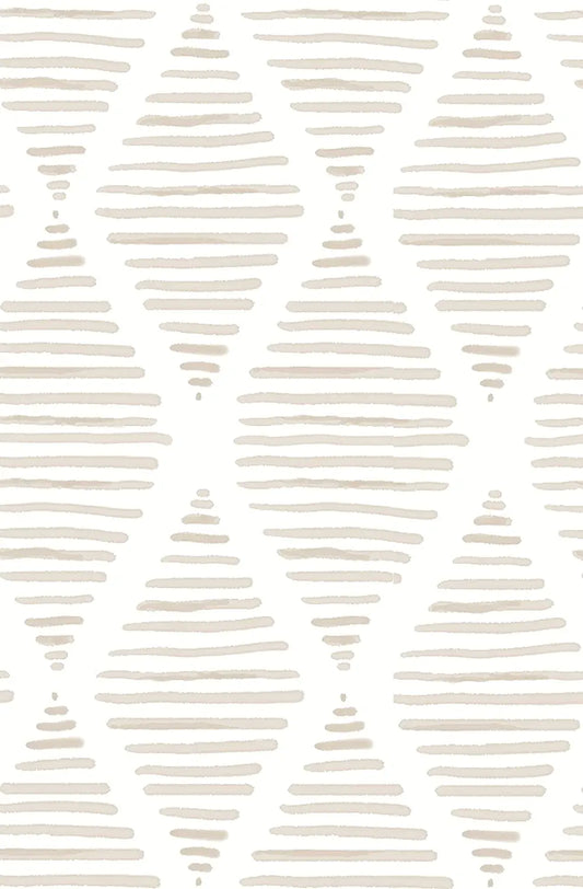 Modern Stripe Peel and Stick Wallpaper Beige and White Contact Paper Removable Self Adhesive Wallpaper for Bedroom Drawers Decor