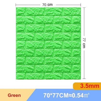 1/5/10Pcs 70*77cm Self-adhesive 3D Retro WallPaper Crash Sponge Imitation Brick  Wall Sticker for Home DIY Wall Decor Backdrop