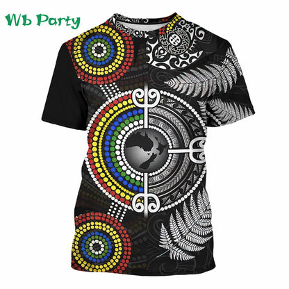 Aztec Themed Pattern 3D Print T shirt Compression Shirt Short Sleeve Tee Men's Summer T-shirts Vintage Print Men's Clothes Tops