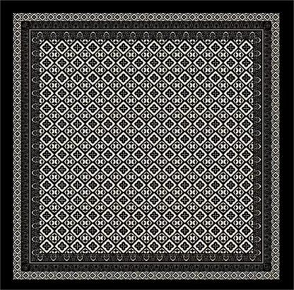 Summer new 2024 Middle East Malay headscarf wrapped with Bali yarn strong twist Tencel cotton comfortable square scarf