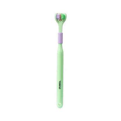 Three Sided Soft Hair Tooth Toothbrush Adult Children Toothbrush Ultra Fine Soft Bristle Oral Care Safety Teeth Brush Cleaner