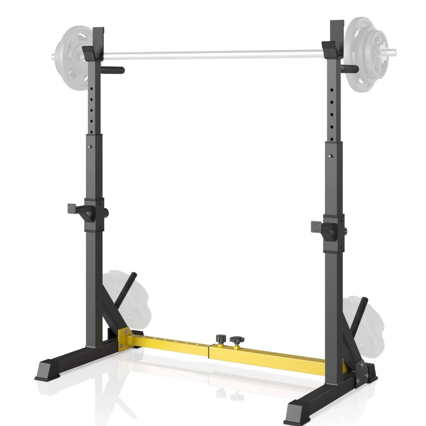 AOOU Squat Rack Barbell Bench Press Stand Adjustable Barbell Rack for Home Gym