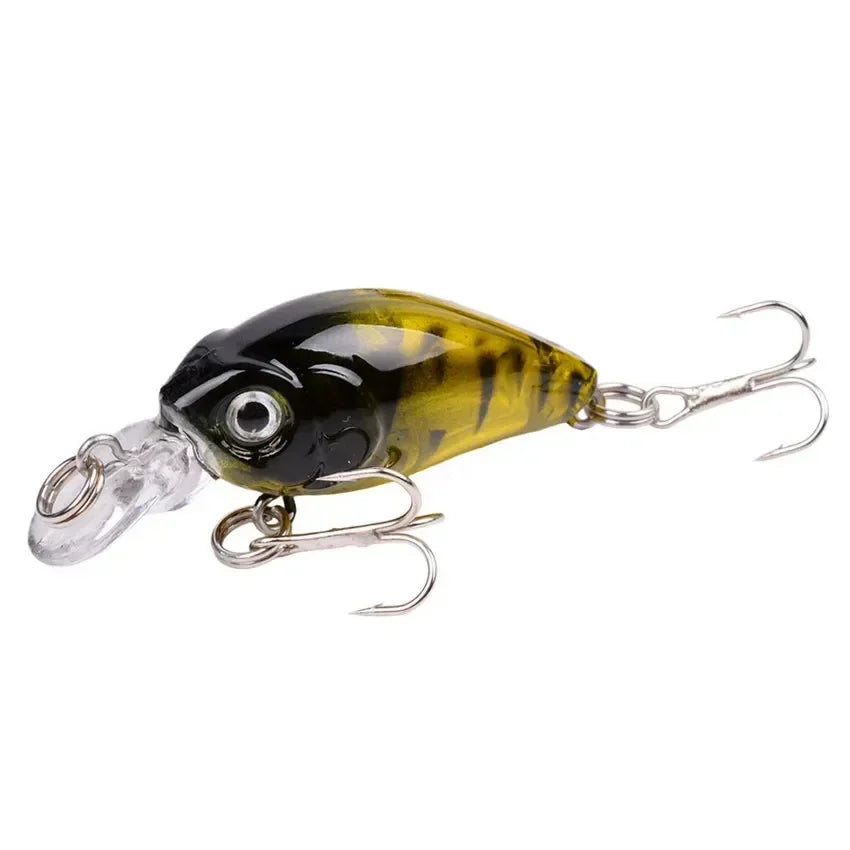 4.5CM 3.5G Crankbaits Set Warna Campuran Gewang Memancing Umpan Ikan Kecil Umpan Wobbler Bass Swimbait Renang Laut Trout Tackle Barang Keras 