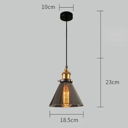 Clear Gray Amber Colour Vintage Pendant Lights Dining Glass Hanging Lamp Russia Loft Luminaire Modern Bedroom Light Fixtures