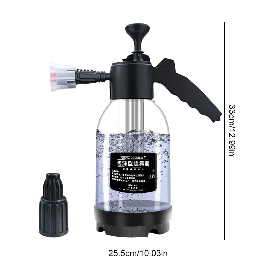 2/3L Hand Pump Water Sprayer Car Washing Pressure Spray Pot Air Pump Pressurized Plant Spray Bottle Watering Can Gardening Tools