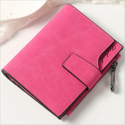 Women Scrub Leather Long Wallet High Quality Ladies Clutch Wallet Lady Purses Large Capacity Wallets Carteira Feminina 5 Choices