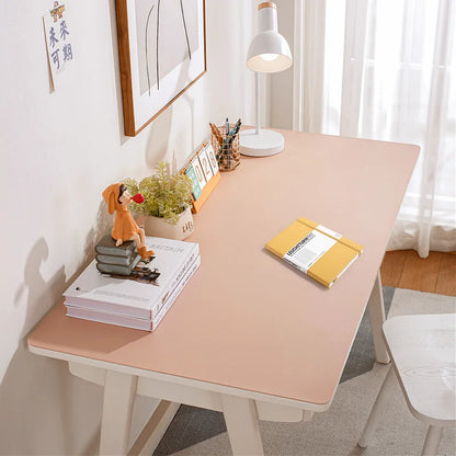 50X80CM Leather Desk Pad Protector Office Desk Mat Non-Slip PVC Leather Desk Blotter Waterproof Desk Writing Pad for Office Home