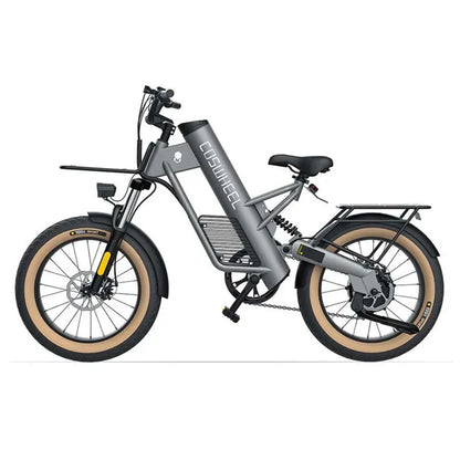 Basikal Elektrik Coswheel M20 Basikal elektrik untuk dewasa 1000W Ebike 20 Inch Tayar 48V 20AH Bateri Luaran Kargo Basikal Salji Jalan Raya 