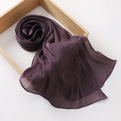 Newest Shawl Malaysia Women Pleated Glitter Shawl Plain Muslim Pleated Shimmer Chiffon Hijab Shawl