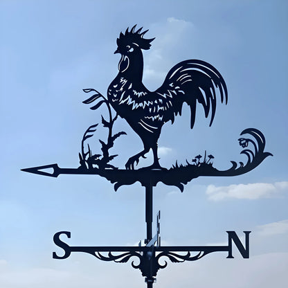 Garden Decorations Outdoor Wind Vane Greenhouse Garden Supplies Witch Dog Sailboat Eagle Rooster Weather Vane Shed Roof Iron Art