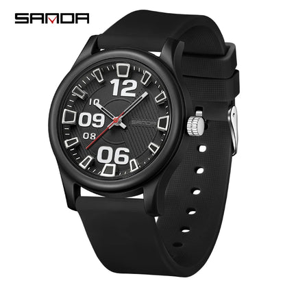 SANDA 3252 Fashion Trend Ladies Boys Young Watch Sports 50M Waterproof Wrist Watch Ladies Watch Casual Clock Relogio Feminino