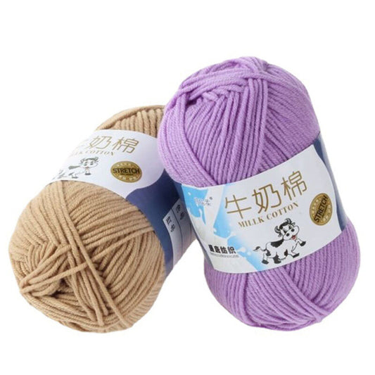 2pcs 100% Acrylic Yarn 5Ply Milk Cotton Acrylic Blended Crochet Knitting Yarn Using For Sweaters weight 100g