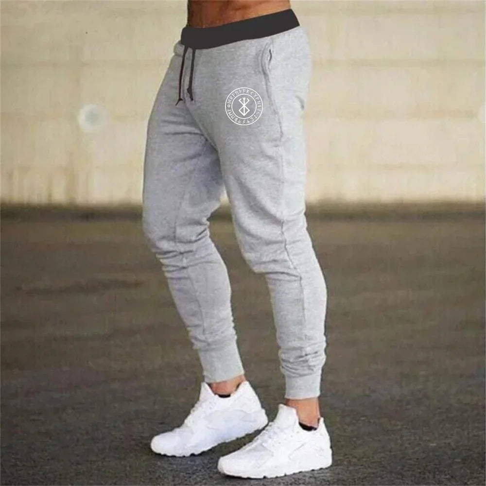 Spring Men's Printed Sweatpants Casual Elastic Trousers Sports Autumn Trousers Breathable Thin Fitness Loose Drawstring Trousers