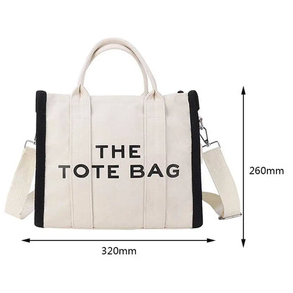 Canvas The Tote Bag Women Luxury Designer Shoulder Bags Black Ladies Crossbody Bags Large White Shopping Bags Pink Purses 2024