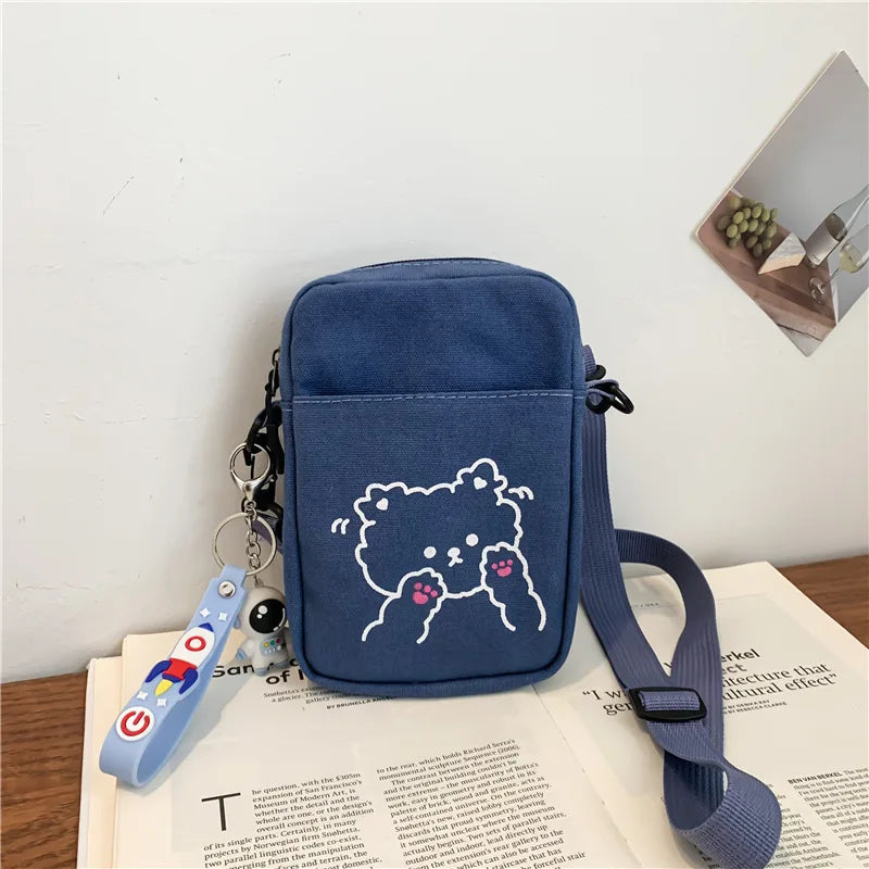 Small Canvas Women Bag Crossbody Small Bags for Women Cloth Cell Phone Shoulder Bags for Women Ladies Purse Phone Bag Handbags