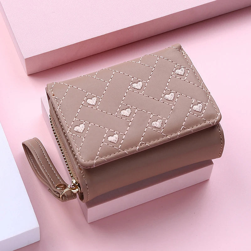 Wallets for Women Kawaii Cute Wallet Luxury Designer Lady Wallet Pink Purse Womens Wallet Small Women Leather Wallet Coin Purse