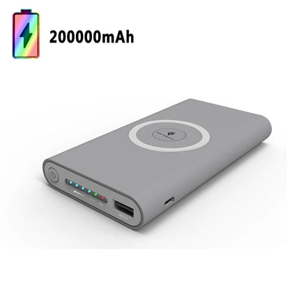 Xiaomi 200000mah Power Bank Ultra-large Capacity Universal Wireless Fast Charging Power Bank Thin For Iphone Huawei Samsung New