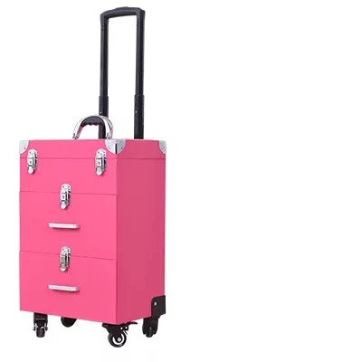 NEW Trolley luggage large Multi-layer Beauty make up bag box Suitcase capacity manicure Cosmetic case multifunct Rolling Luggage