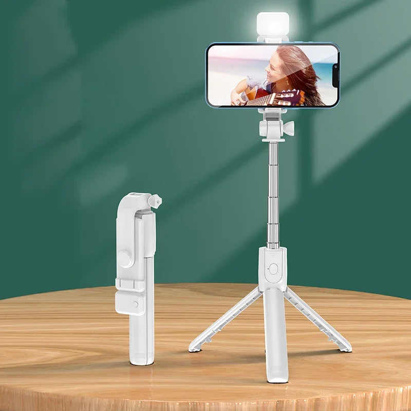 360 Putaran Selfie Stick Toneof Tripod Photo Tiang Bahan Kamera Berbilang Mod Boleh Ditarik Balik Dan Artifak Selfie Telefon Bimbit Mini 