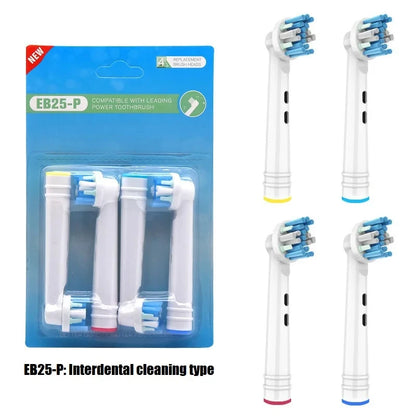 4 PCS Whitening Electric Toothbrush Replacement Brush Heads Refill For Oral B Toothbrush Heads Nozzles Oral Clean Care