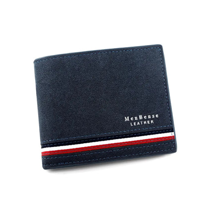 Short Men Wallets Zipper Coin Pocket Slim Card Holders Luxury Male Purses High Quality PU Leather Men's Wallet Money Clips