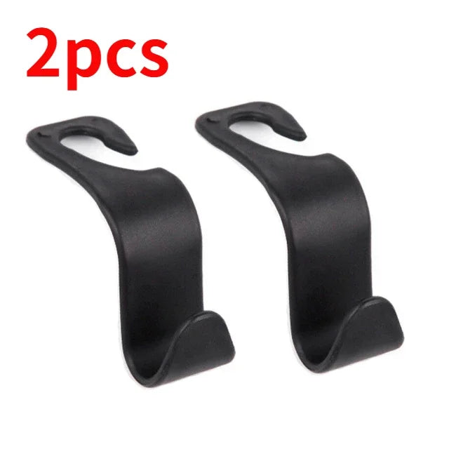 Multifunctional Car Seat Back Hook Double Head Phone Hanger Headrest Hanging Bag Storage Hanger Car Interior Accessories