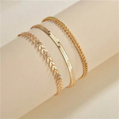 6Pcs Gold Color Bracelet Set Boho Retro Thick Twist Cuban Chain Bracelet for Women 2023 Trendy Quality Jewelry Gifts