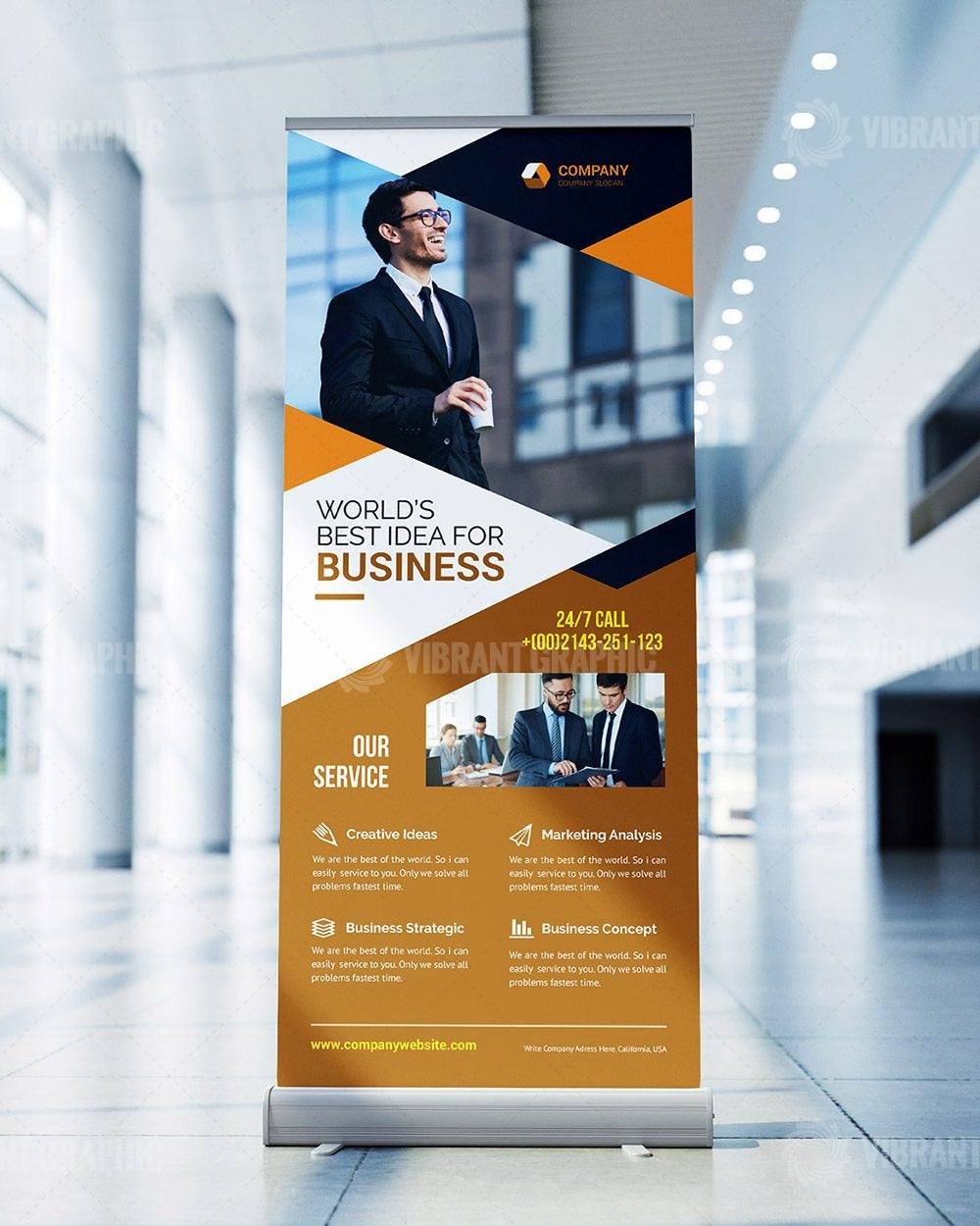 Roll-up Banner (2.5ft x 6.5 ft)