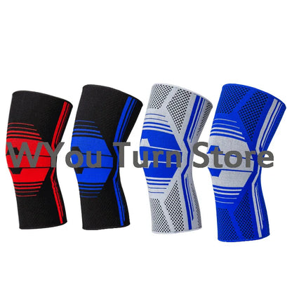 Free Shipping Elastic Sports Knee Support Brace Wrap Protector Knee Pads Kneepads Sleeve Patella Guard Volleyball Knee Black