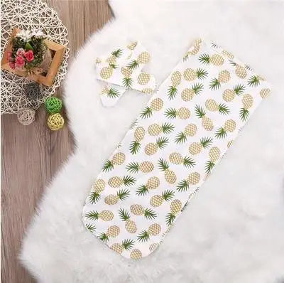 mylb Newborn Baby Clothes Floral Candy Style Fashion Cute Organic Cotton Blanket Swaddle Sleeping Bag Sleepsack Stroller Wrap