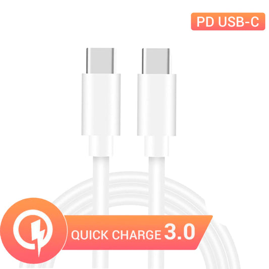 Quick charge 18W charger with USB Type-C PD connection for Android or IOS mobile, tablet with Type-C cable