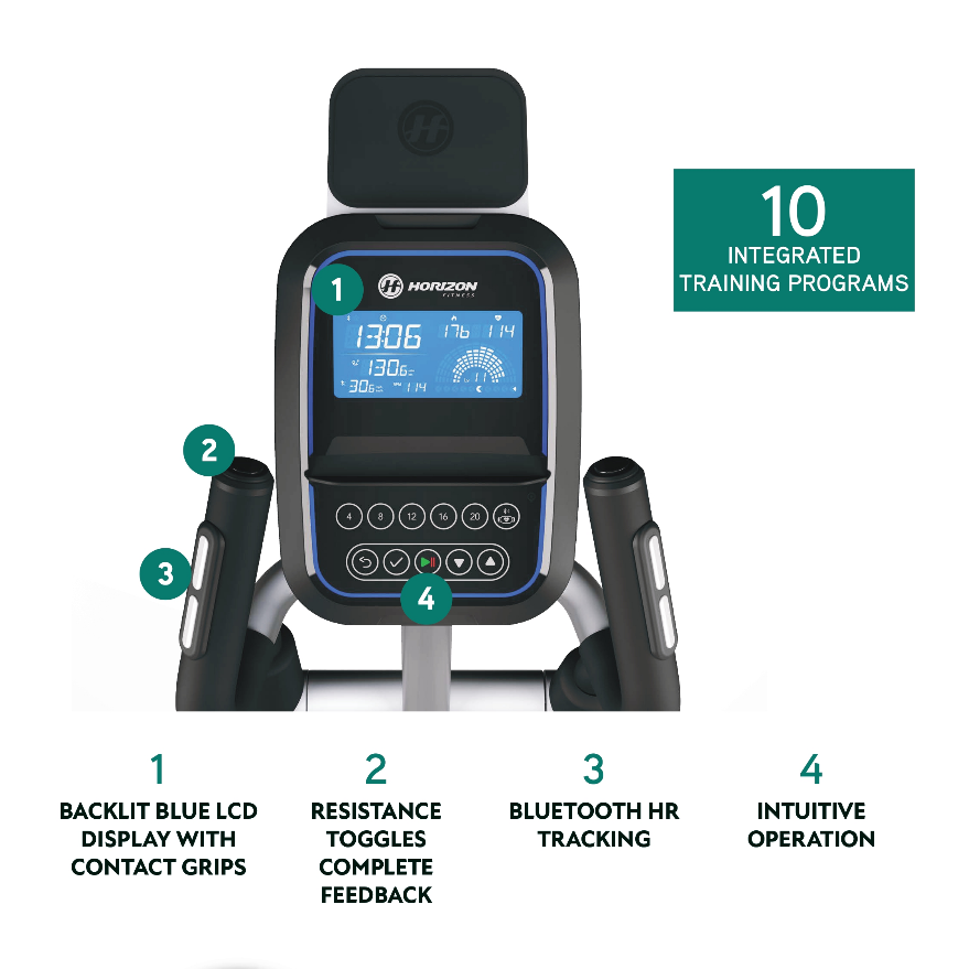 Johnson Fitness Horizon Syros 3.0 Elliptical Trainer