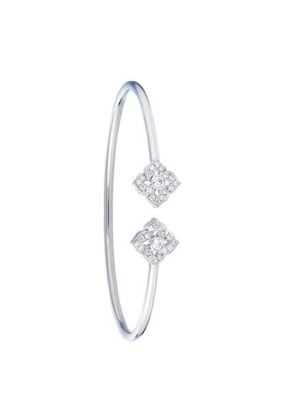 TOMEI Diamond Bangle, White Gold 750