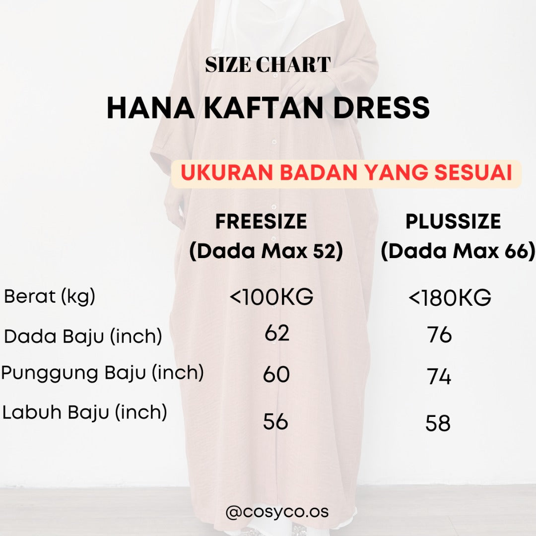 Hana Kaftan Freesize Cotton Linen