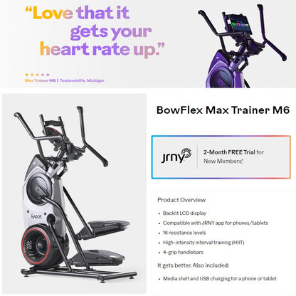 Johnosn Fitness BowFlex Max Trainer M6