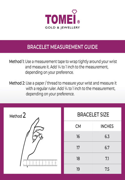 TOMEI Diamond Bangle, White Gold 750