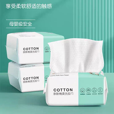 100pcs 20cm*20cm Thicken Disposable Face Towel Travel Cotton Makeup Wipes Facial Cleansing Cotton Tissue Skincare