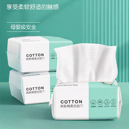 100pcs 20cm*20cm Thicken Disposable Face Towel Travel Cotton Makeup Wipes Facial Cleansing Cotton Tissue Skincare