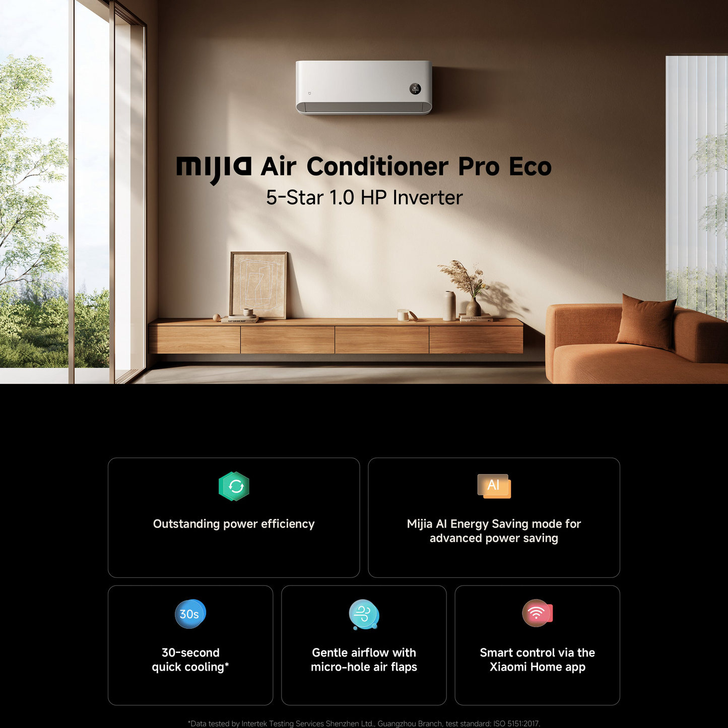 Xiaomi Mijia Air Conditioner Pro Eco 5-Star (Includes Standard Installation)