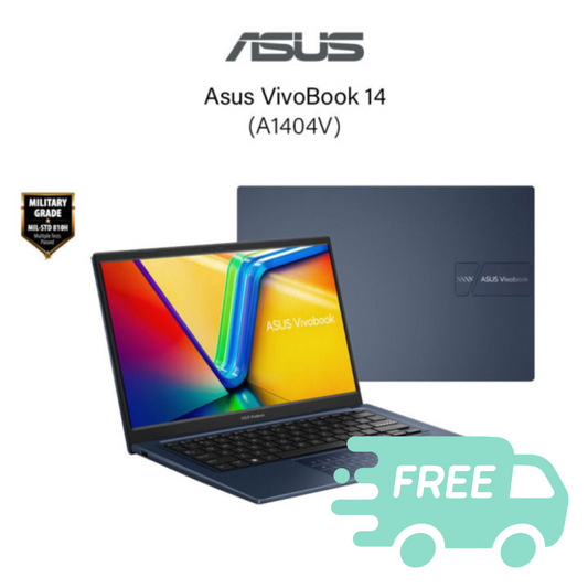 Asus Vivobook 14 (C5-120U,16GB,512GB SSD,Intel Graphics,H&S+M365,14” FHD,W11H,Blue,2Y) A1404V-APB007WSM A1404V-APB008WSM