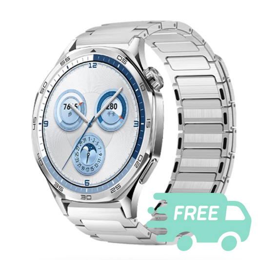 Tali Keluli Tahan Karat Magnetik untuk Jam Tangan Pintar Huawei Watch 4 Pro GT5 Pro 46mm Jalur 22mm untuk Oneplus 2R Amazfit Balance T-rex 3 
