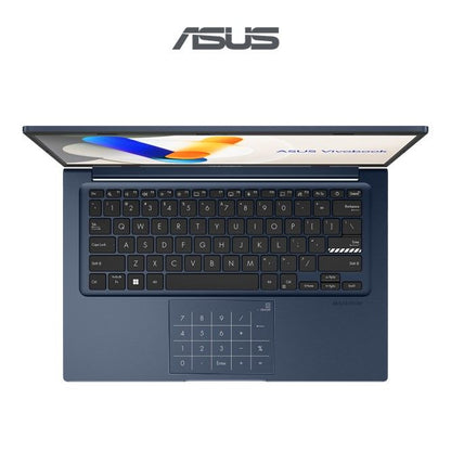 Asus Vivobook 14 (C5-120U,16GB,512GB SSD,Intel Graphics,H&S+M365,14” FHD,W11H,Blue,2Y) A1404V-APB007WSM A1404V-APB008WSM