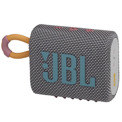 Pembesar Suara Kalis Air Mudah Alih JBL Go 3 - Biru Merah Kelabu Hijau Hitam dan Jingga Biru &amp; Merah Jambu