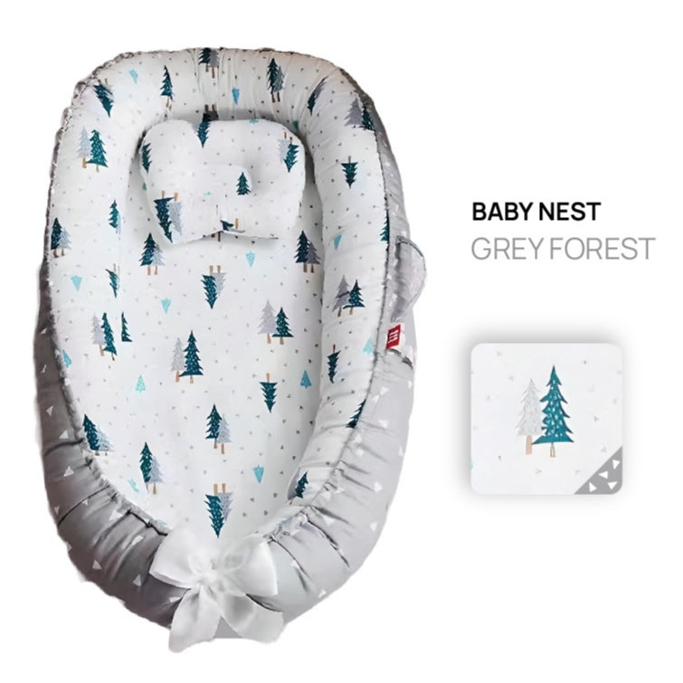SAMU GIKEN BABY NEST BED WITH PILLOW PORTABLE CRIB TRAVEL BED
