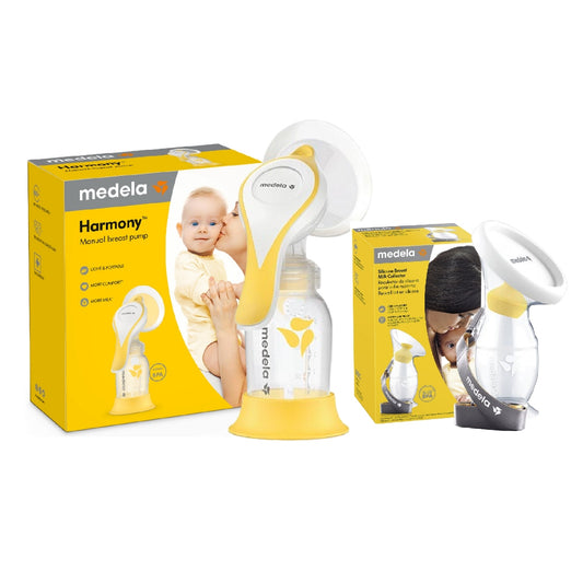 MEDELA HARMONY FLEX SINGLE MANUAL BREAST PUMP + BREASTMILK COLLECTOR (PACKAGE SET)